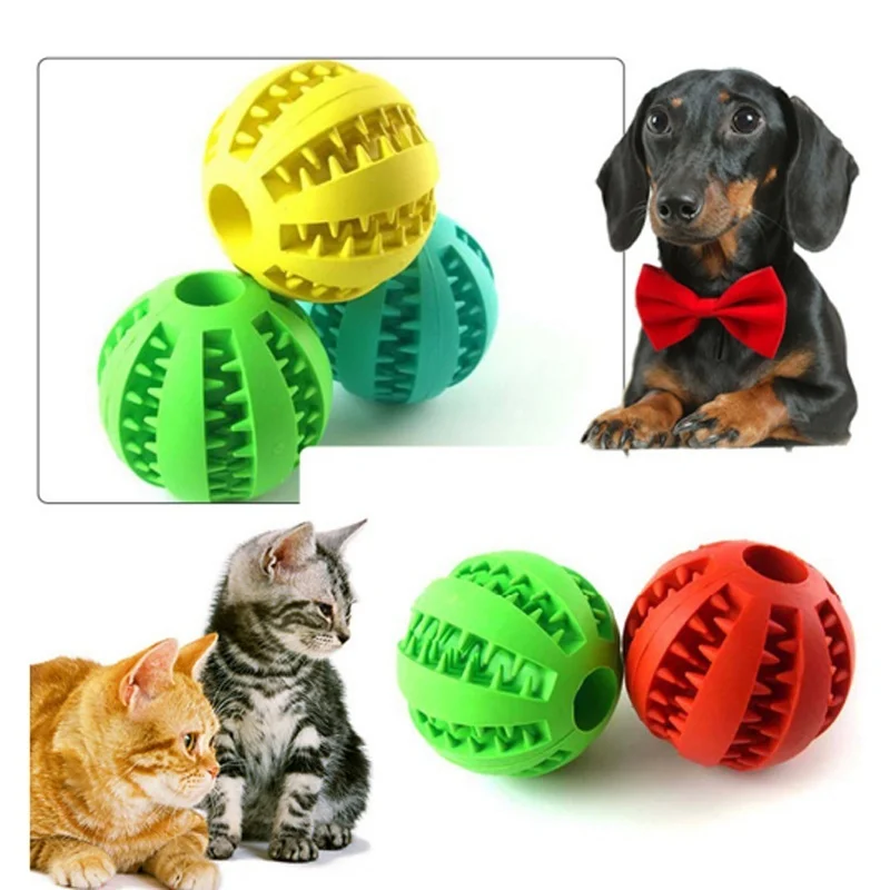 Новинка 2019 тренировочный резиновый мяч для собак щенков кошек жевательная