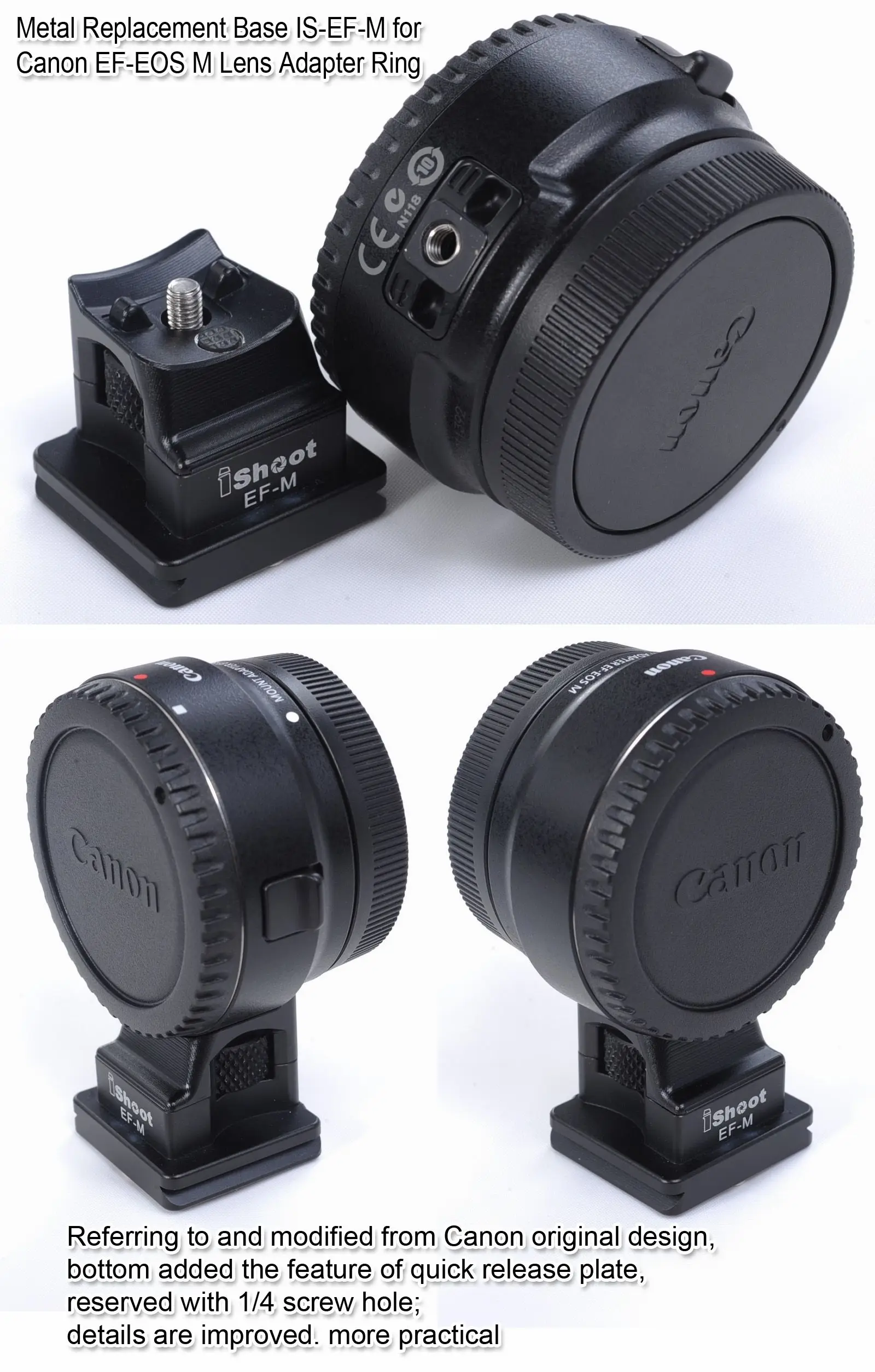 Металлическая подставка для объектива камеры Canon сменная беззеркальное кольцо