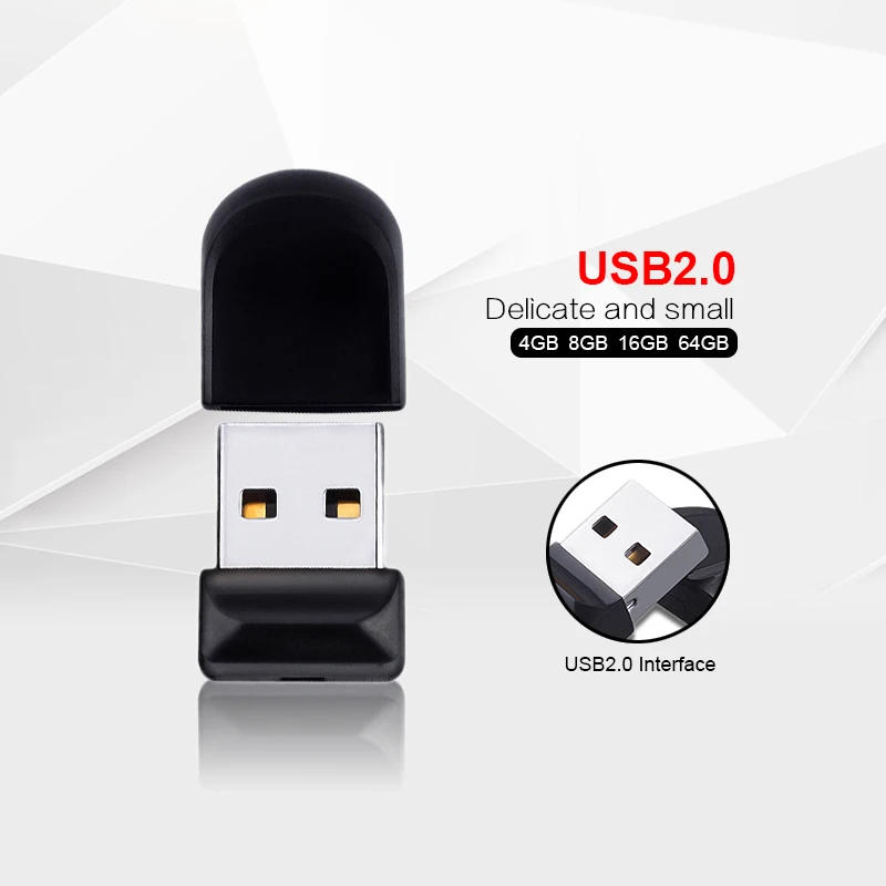 Горячая продажа Usb флеш накопитель Супер Мини Черный Высококачественный 8 Гб 16