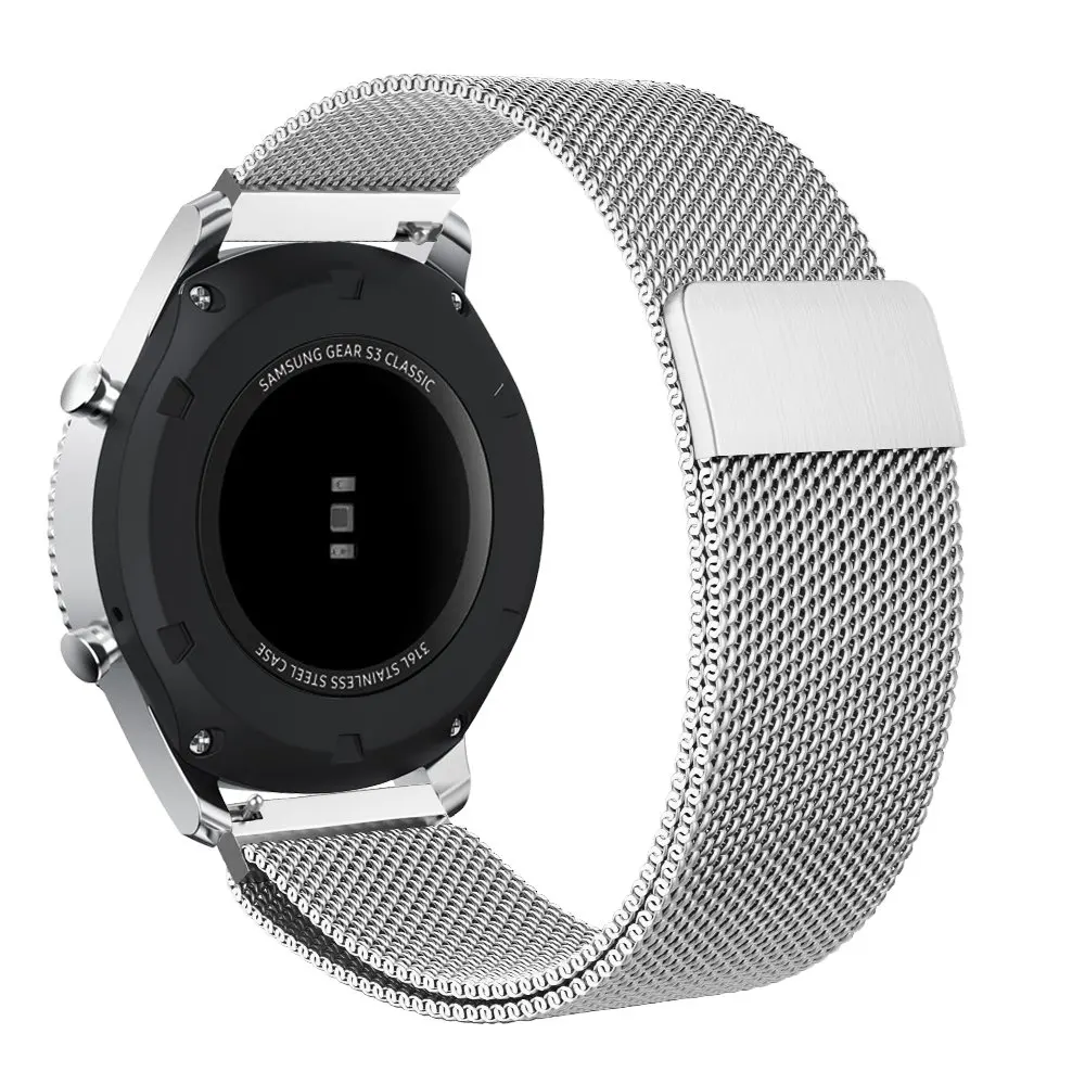 Galaxy Watch 46 мм gear S3 Frontier классический ремешок, 22 мм Миланская Петля из нержавеющей стали замена Смарт-часов браслет ремешок