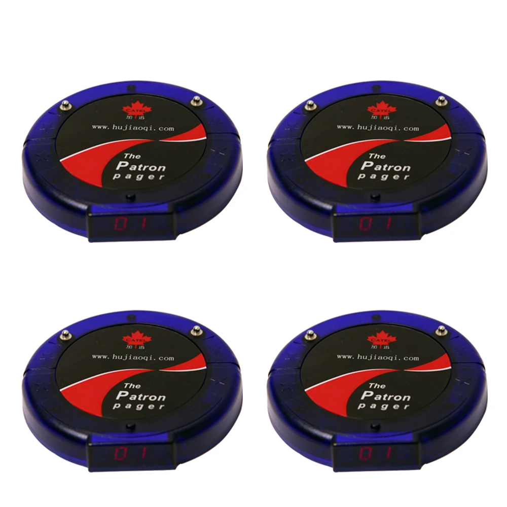 Беспроводной гостевой пейджинговой системы/массового обслуживания системы 4 шт.