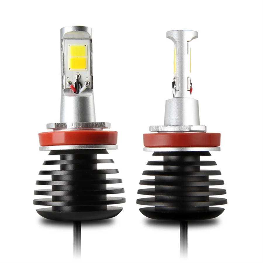 Новый 2017 автомобилей светодиодные фары Противотуманные H1 H3 H7 H8 H9 H10 H11 HB3 9005 HB4 9006