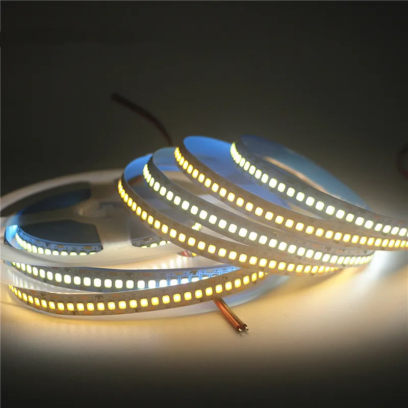 DC24V 5 м 600 светодиодов 1200 2835 SMD светодиодные полосы света двойной PCB 12V IP30 белый