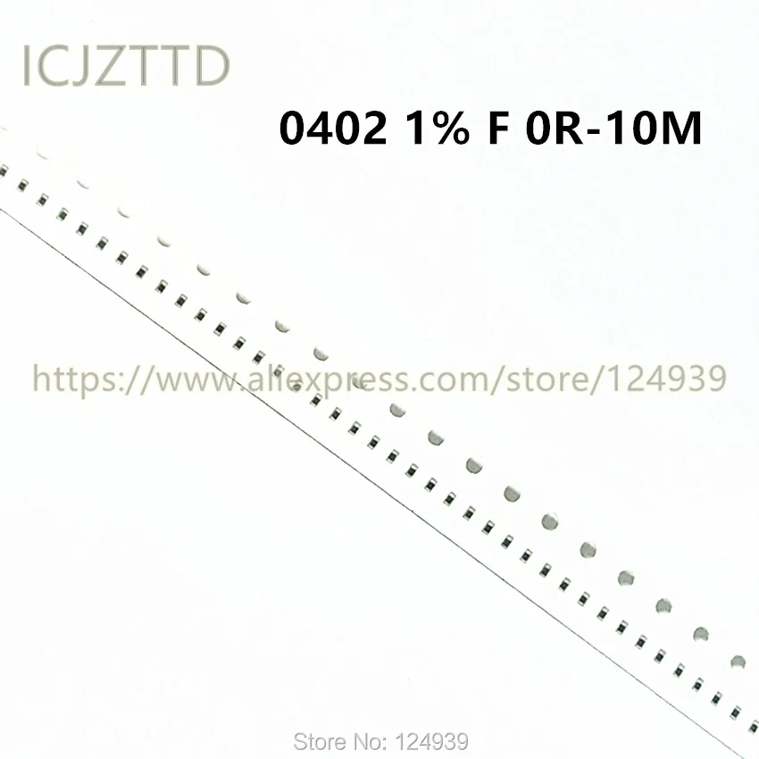 

100 шт. 1/10 Вт RF0402 1% SMD Res 1,0*0,5 3R 3R0 3.3R 3R3 3.6R 3R6 3.9R 3R9 4.3R 4R3 4.7R 4R7 5.1R 5R1 5.6R 5R6 6.2R 6R2 6.8R 6R8