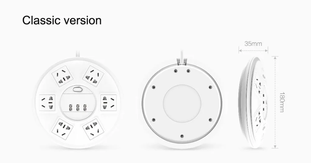 Xiaomi 6 портов с 3 USB power Strip power Plug зарядное устройство розетка US UK EU AU(5 В = 2.1A один) две версии высокого качества