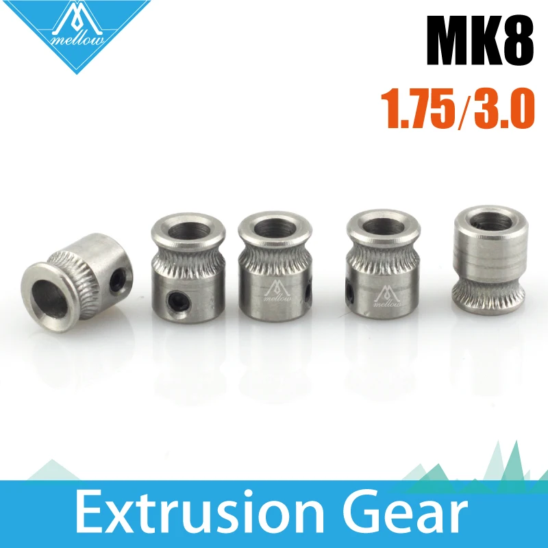 Аксессуары для 3D принтера Reprap Makerbot 9*5*11 мм MK8 1 75/3 мм|mk8 extrusion gear|extruder wheelmk8 extruder gear |