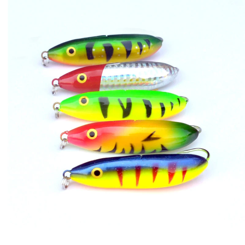 Рыболовные приманки ложка крючок с изгибом Minnow Вибрирующая приманка рыболовные 9