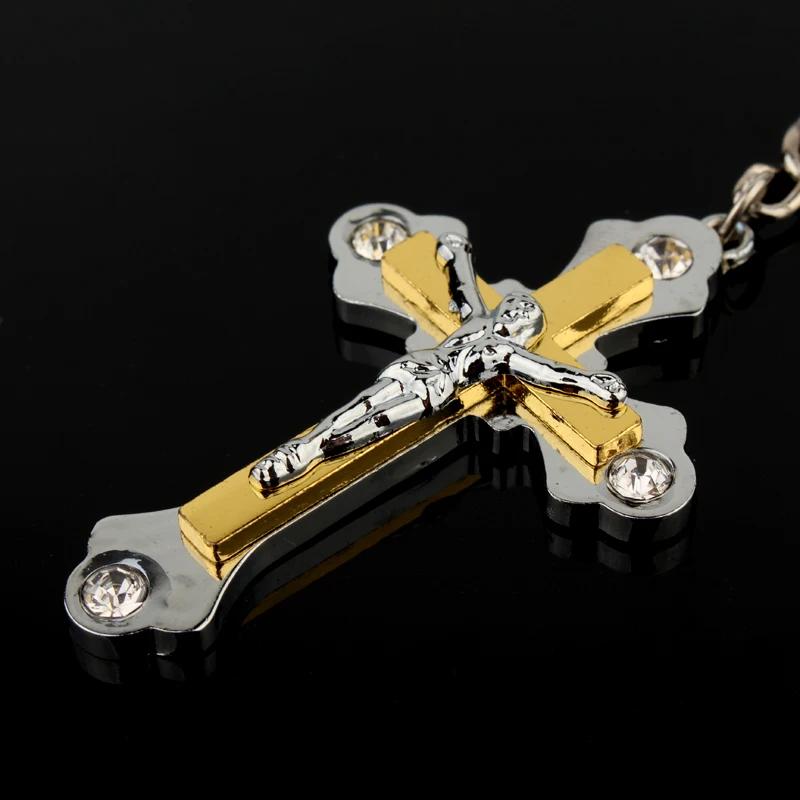 1 шт. брелоки из сплава с подвеской в виде Иисуса брелки со стразами аксессуары