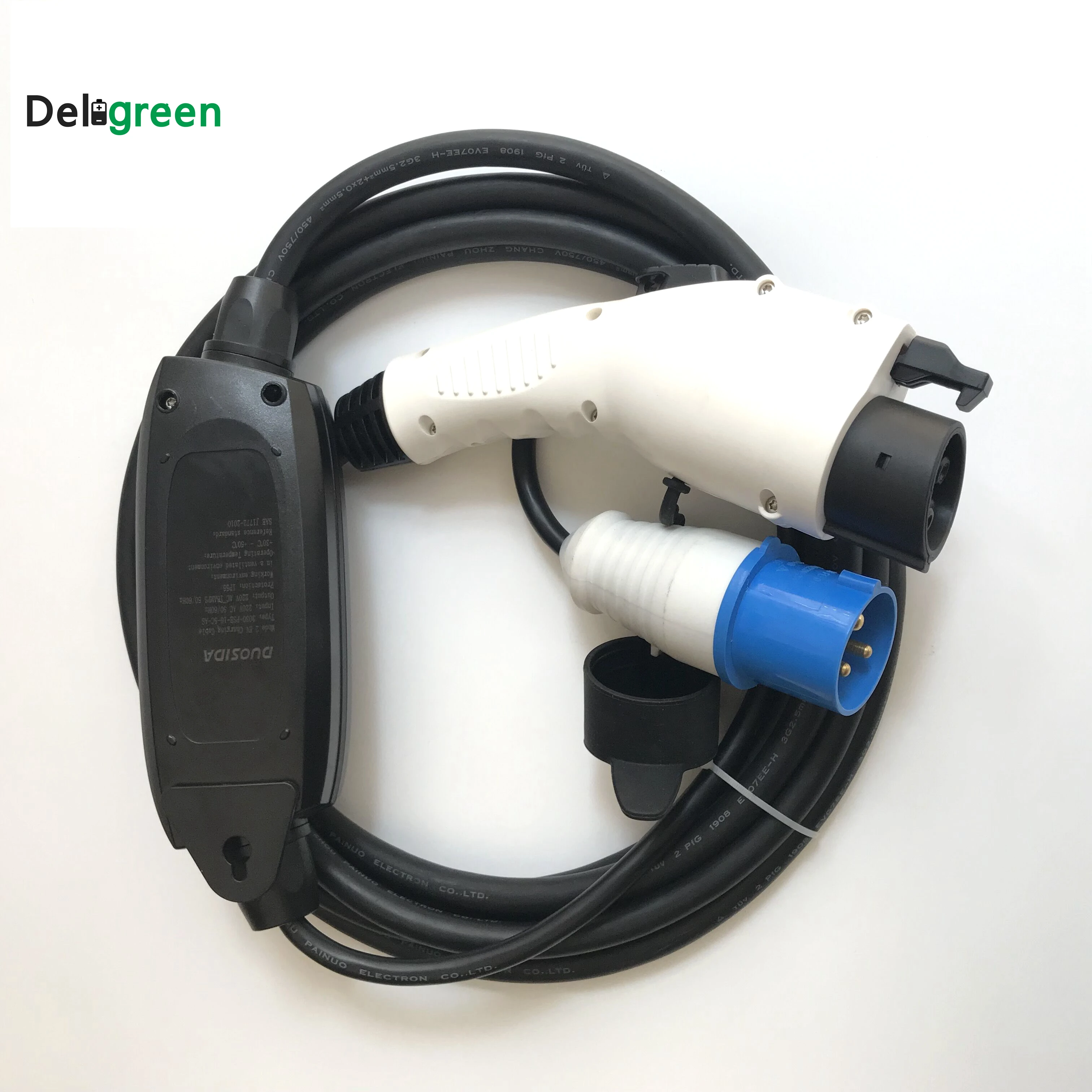 Duosida EVSE Type1 16A Wallbox Mode J1772 EV контроллер с 5 м зарядным кабелем Blue CEE | Электроника