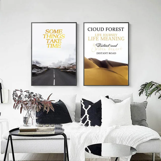 

HD Home Decor Painting Rode Better Landscape Space Art Wall Nordic Style Canvas Prints Poster Modern Picture For Living Room