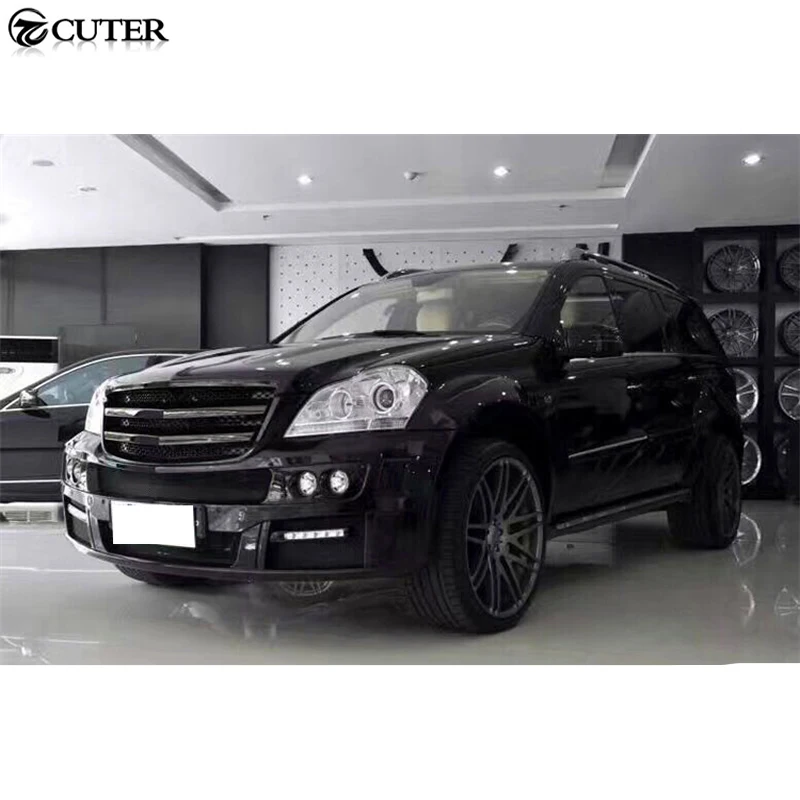 X164 GL300 GL350 GL450 B Стиль FRP автомобильные комплекты кузова передний бампер задний бампер колеса брови для Benz X164 GL550 BRABUS стиль 06-12