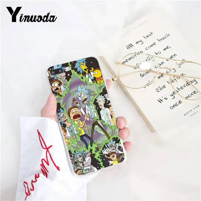 Yinuoda Рик и Морти ТПУ чехол для телефона крышка оболочка для iPhone 8 7 6 6S Plus 5 5S SE XR X XS MAX 10 11 11pro 11promax чехол
