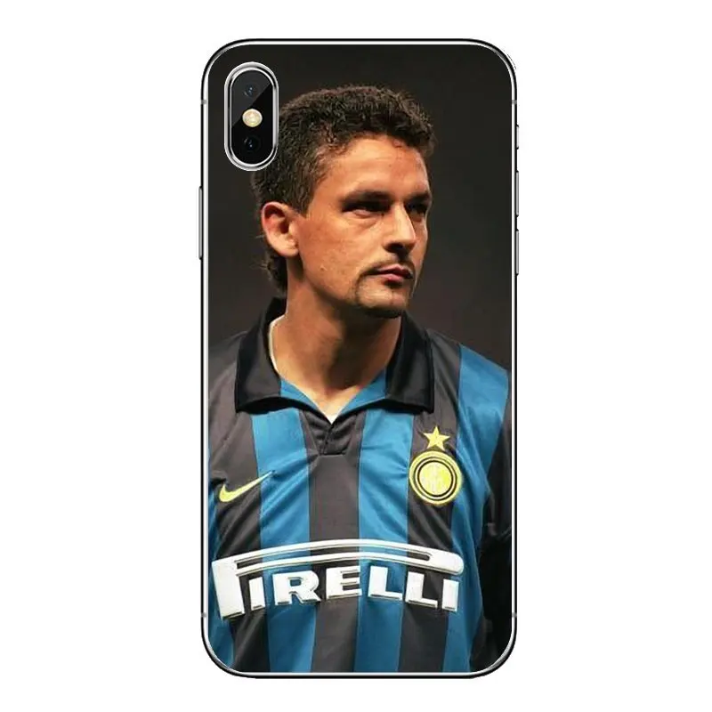 Италия легенды Футбол Звезда rotto Baggio для Motorola Moto X4 E4 E5 G5 G5S G6 Z Z3 G3 C Play Plus Мягкий
