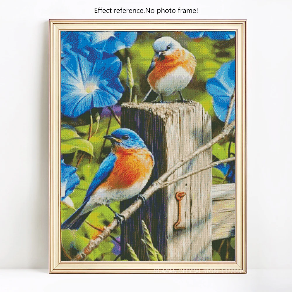 EverShine Diamond Mosaic Full Display Birds Cross Stitch 5d Painting Animals Rhinestones Pictures Beadwork Art | Дом и сад
