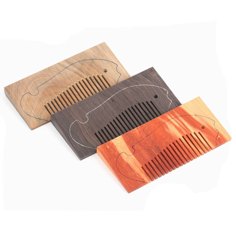 Woodworking crafts art Semi-finished DIY Massage comb Girl gift Red/Green/black sandalwood | Инструменты