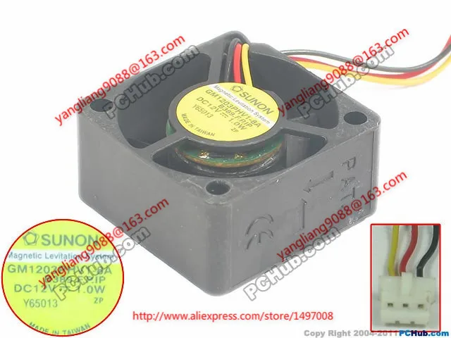 SUNON GM1203PHV1 8A B389.F.P.IP DC 12V 1 0 W 30x30x15mm вентилятор охлаждения сервера|square fan|server fandc fan 12v |