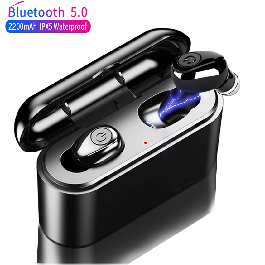 X8 TWS настоящие беспроводные наушники 5D стерео Bluetooth мини водонепроницаемые