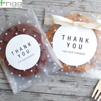 frigg 100pcs60pcs candy bag transparent plastic bag candy cookie gift bag frosted opp birthday party candy packaging bag pouch