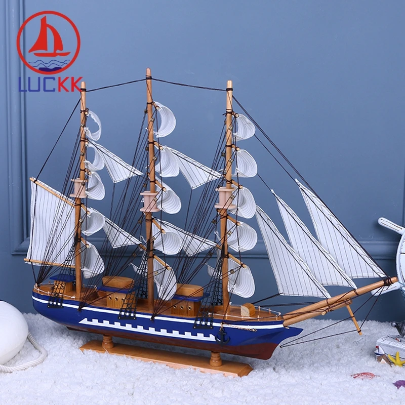 Деревянная модель корабля LUCKK 80 см для самостоятельной сборки игрушечная