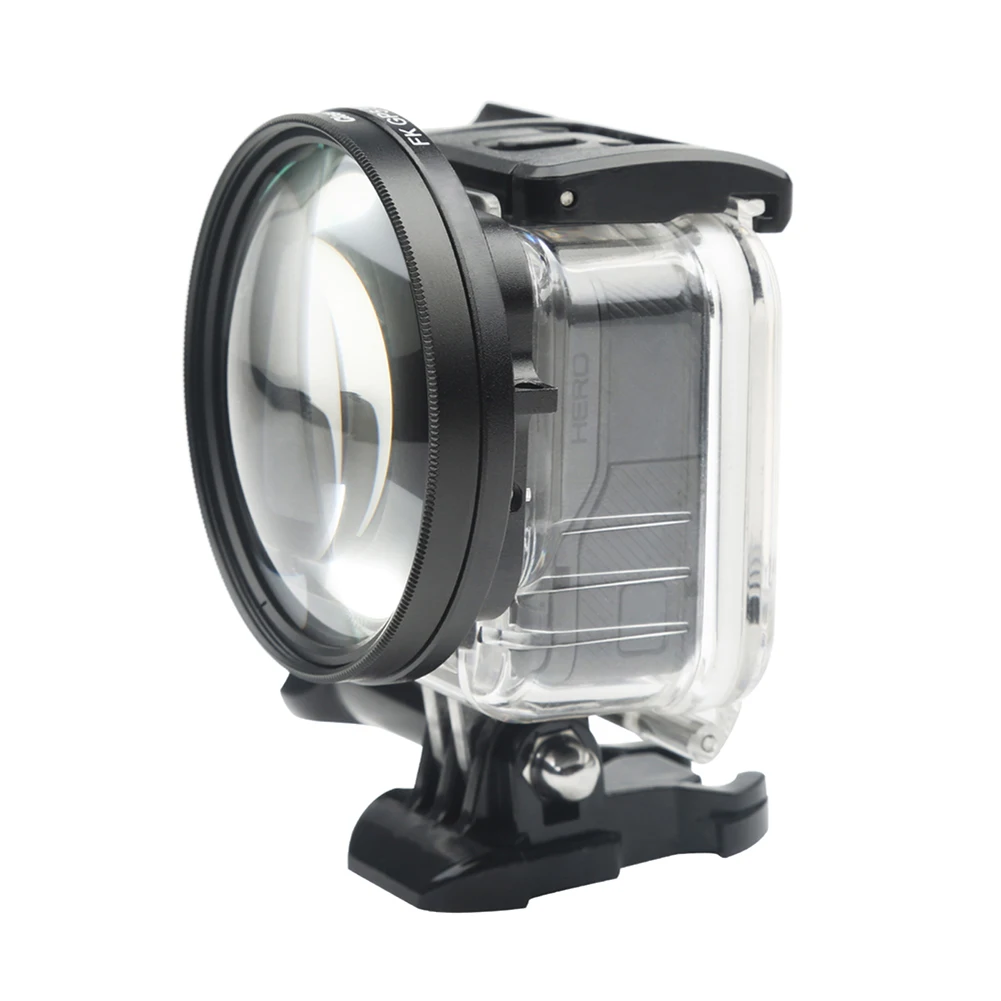 58 мм Макро 10x увеличительный крупным планом объектив для Gopro Hero 7 6 5 черный водонепроницаемый чехол