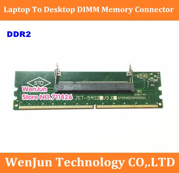 Ноутбук DDR2 SO-DIMM к настольному компьютеру dimm память ram Соединительный адаптер для