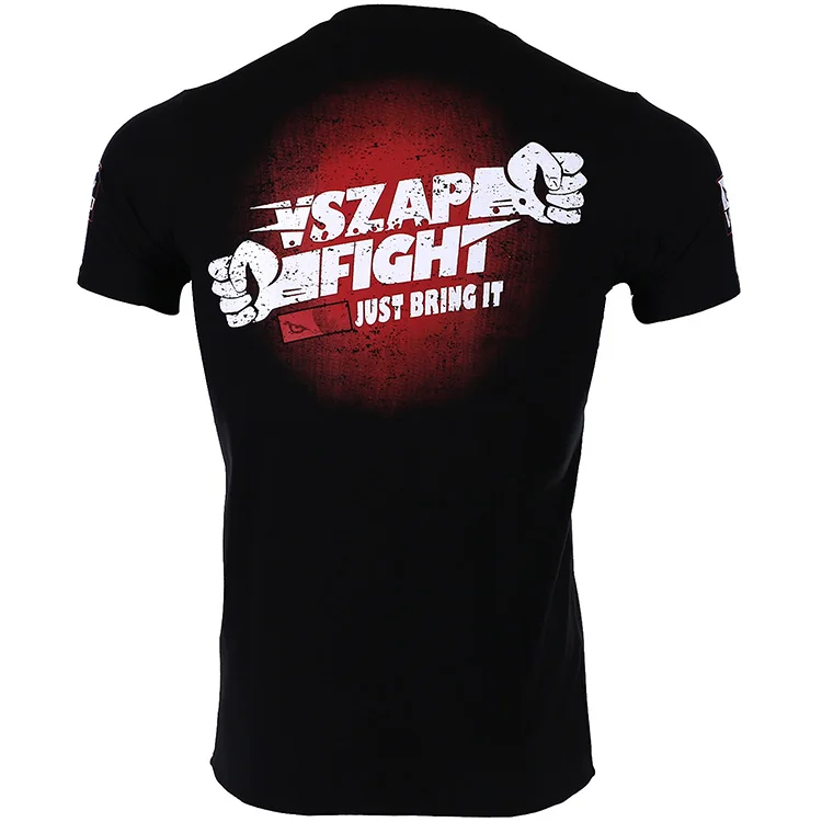 VSZAP fist fight fighting sports MMA t shirt wulin feng tai бокс трансляция короткий рукав мужские боевые