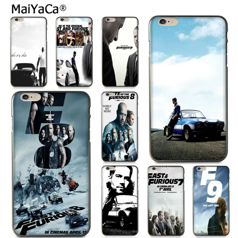 MaiYaCa Форсаж красочные милые аксессуары для телефона чехол iPhone 8 7 6 6S Plus X 10 5 5S SE 5C