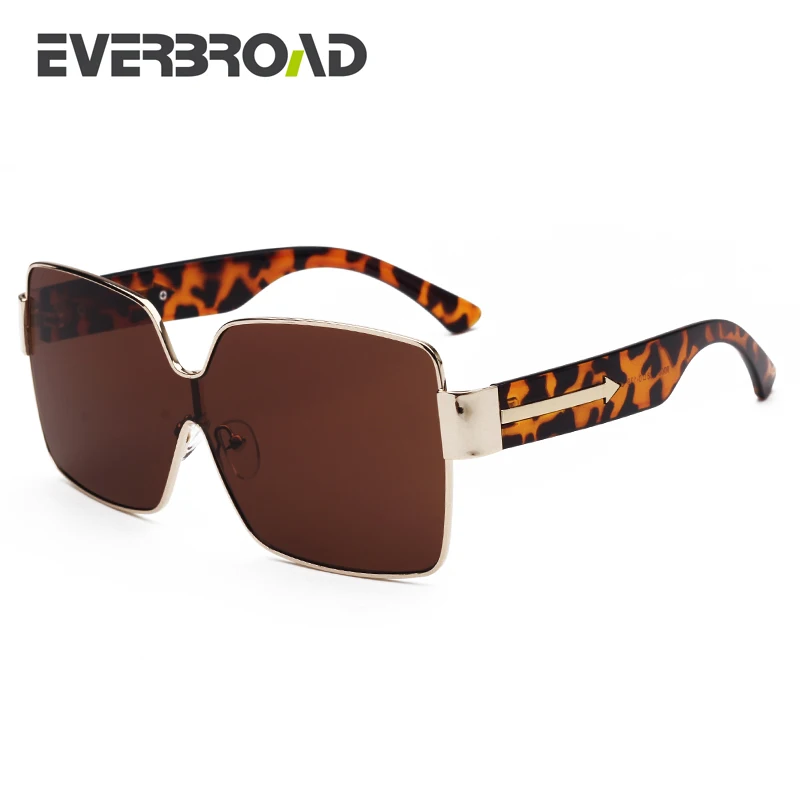

Square Shape Men Sunglasses One-piece Lens Design Arrows Decoration Full Frame Retro Vintage Driving Sunglass EV2766