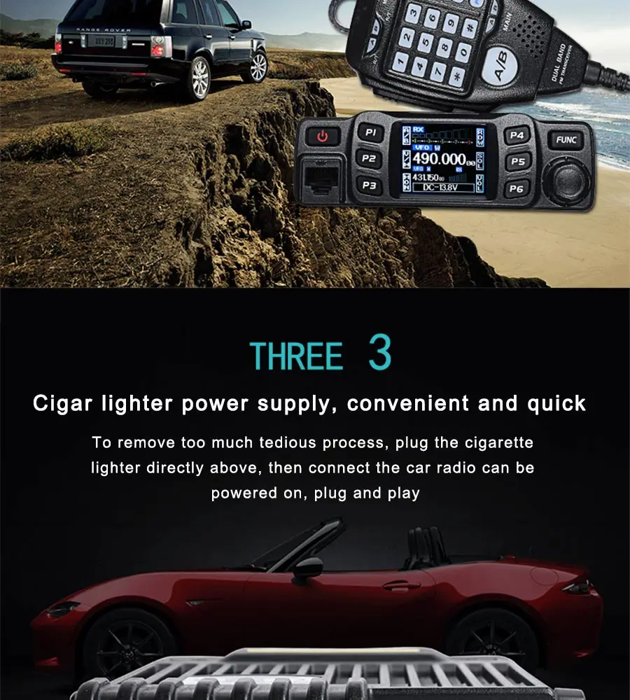 Подходит для AnyTone AT-778UV двухдиапазонный приемопередатчик мобильное радио VHF/UHF двухстороннее радио 200 Канал 5 Вт мощное автомобильное радио