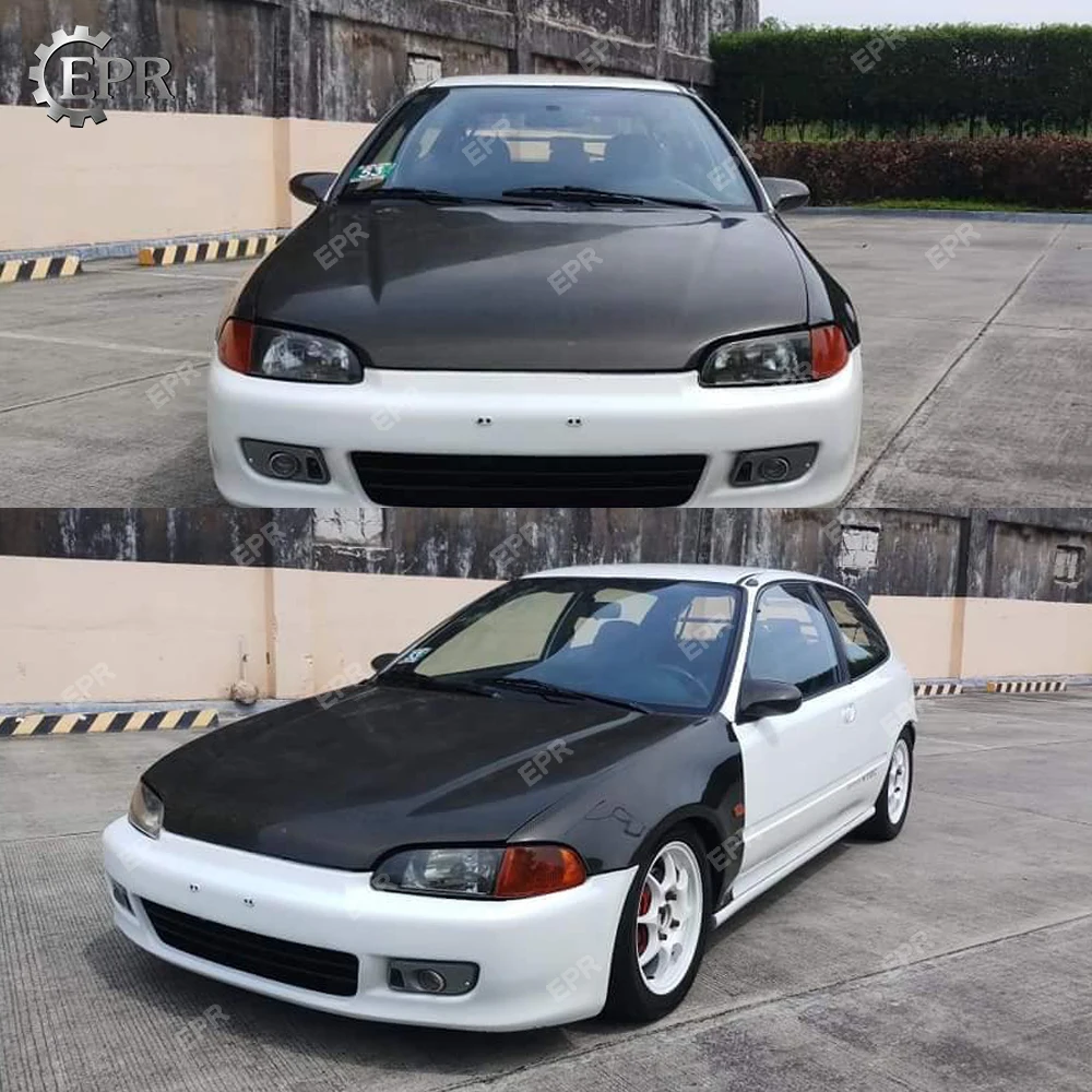 Капот из углеродного волокна для Honda EG Civic(1992-1995) 4 двери OEM Стиль FRP/Стеклопластик корпус капота комплект тюнинг отделка для Civic EG гонки