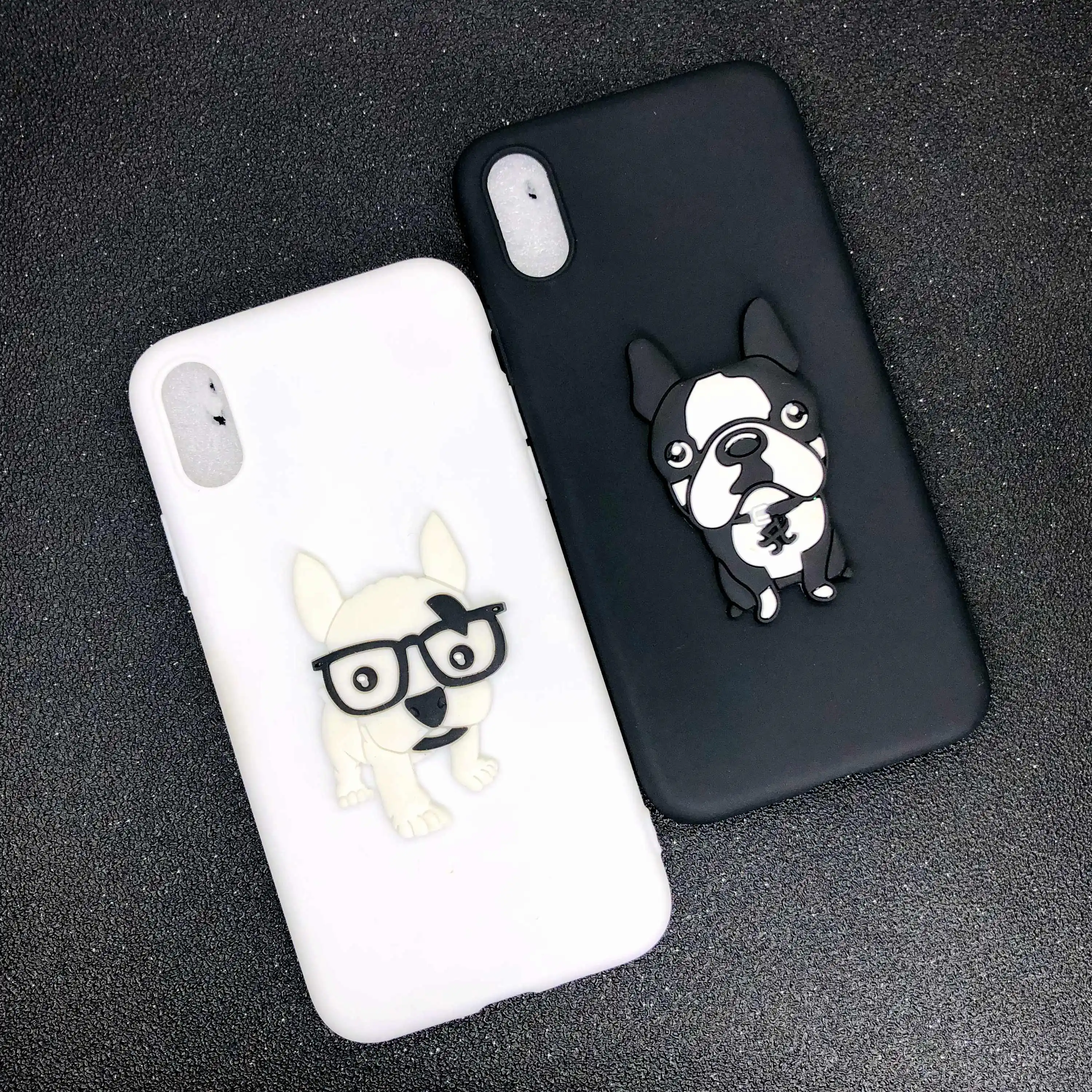 3D Cartoon Silicon Phone Case For iphone X XR XS MAX Cute Panda Dog 5S SE 6S 6 7 8 Plus Soft Back Cover |