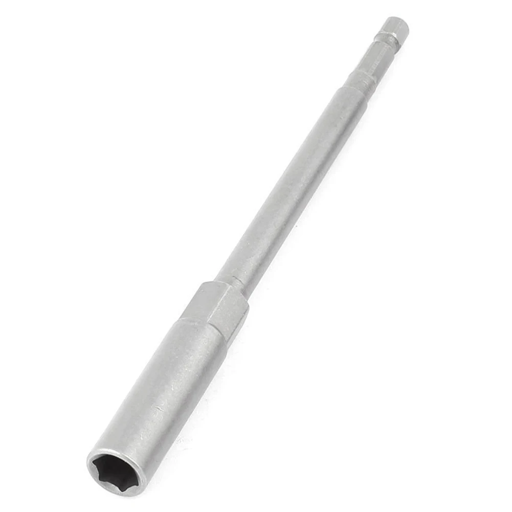 HHTL-150mmx8mm Metal Screwdriver Drill Hex Nut Driver Socket Bit 2PCS Gray | Инструменты