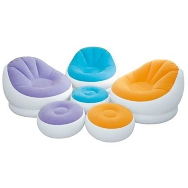 EC US 68572 inflatable lazy leisure sofa single bed folding three color options FREE SHIPPING |