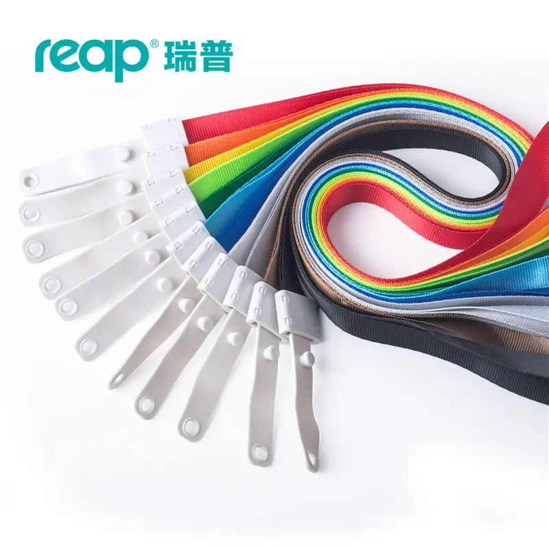 

Reap 12 Pack of 7724 polyester Neck Lanyards/Straps/Strings Clip Attachment Office ID Name Tags and Badge Holder LOGO CUSTOMIZE