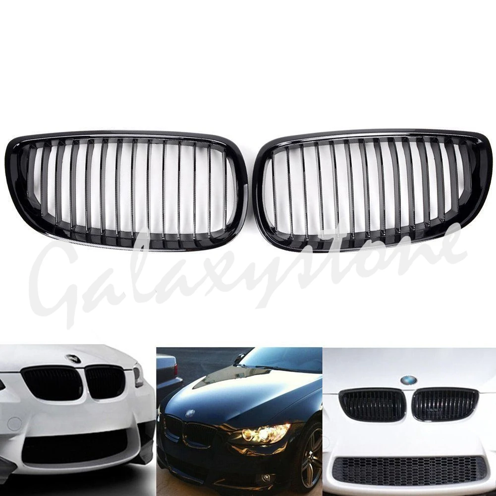 Гриль глянцевая черная передняя решетка для 2007 2010 BMW 3 Series E92 E93 M3 пре|Гоночные