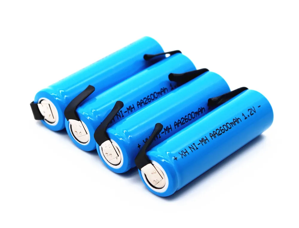 /lote Новинка fikida 1,2 V AA батарея AA 2600 mAh NI MH перезаряжаемая контактная электрическая сварочная головка зубья