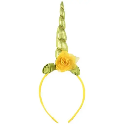 J Повязка на волосы с единорогом для вечеринок, реквизит для фото на день рождения резинки для волос Головные уборы Тиара Детские волосы для девочек Аксессуары - Цвет: J