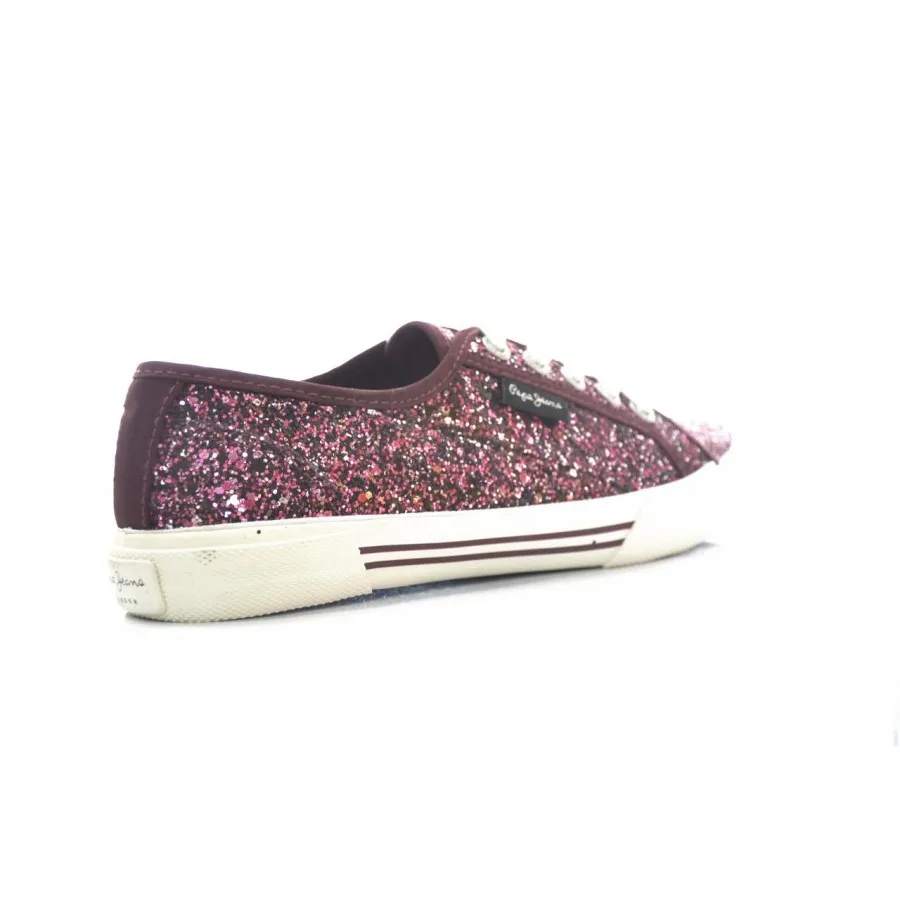 Pepe jeans pjeans aberlady Pls30420 299 синтетические ботинки женские Бордо|Женские кроссовки и
