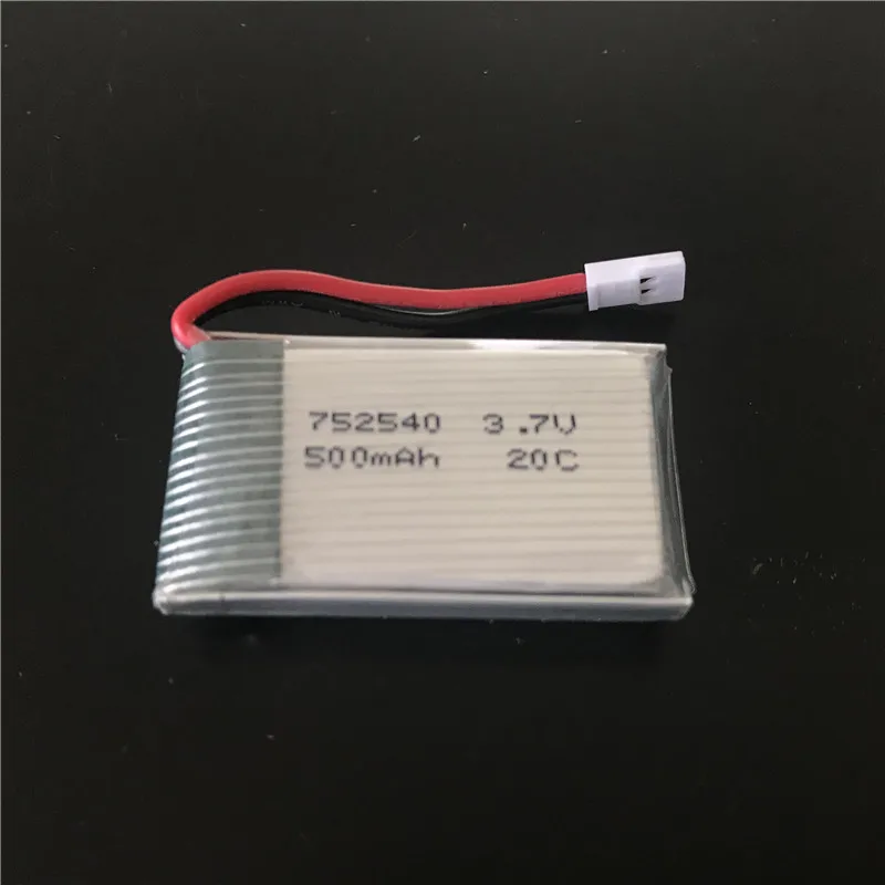 3 7 V 500 мА/ч 20C RC игрушки Lipo Батарея 1S для V252 JXD385 Syma X5 X5C H5C X5SC X5SW JXD 523 Вт JJRC H43WH мини Дрон