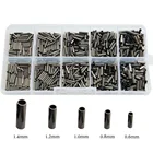 Обжимные муфты Hyaena, 180 шт.компл., 0,6-1,4 мм, 100% медная трубка, обжимные муфты, трубки для рыболовной лески