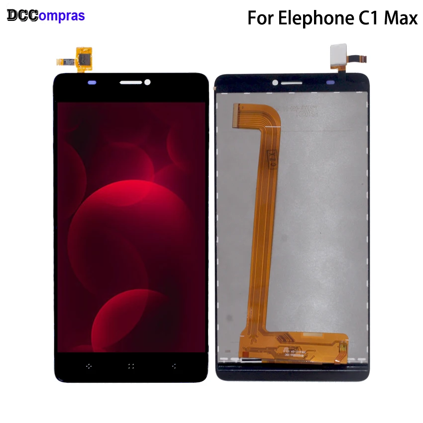 Для Elephone C1 Max ЖК-дисплей сенсорный экран оригинальный дигитайзер для в сборе HD |