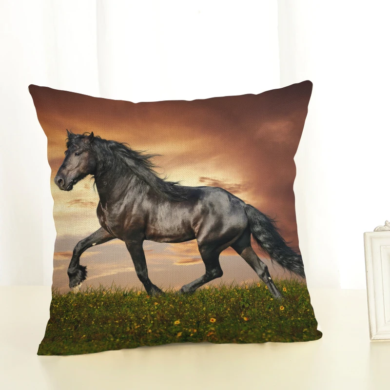 Высокое качество необычная лошадь новый домашний декоративный чехол для дивана