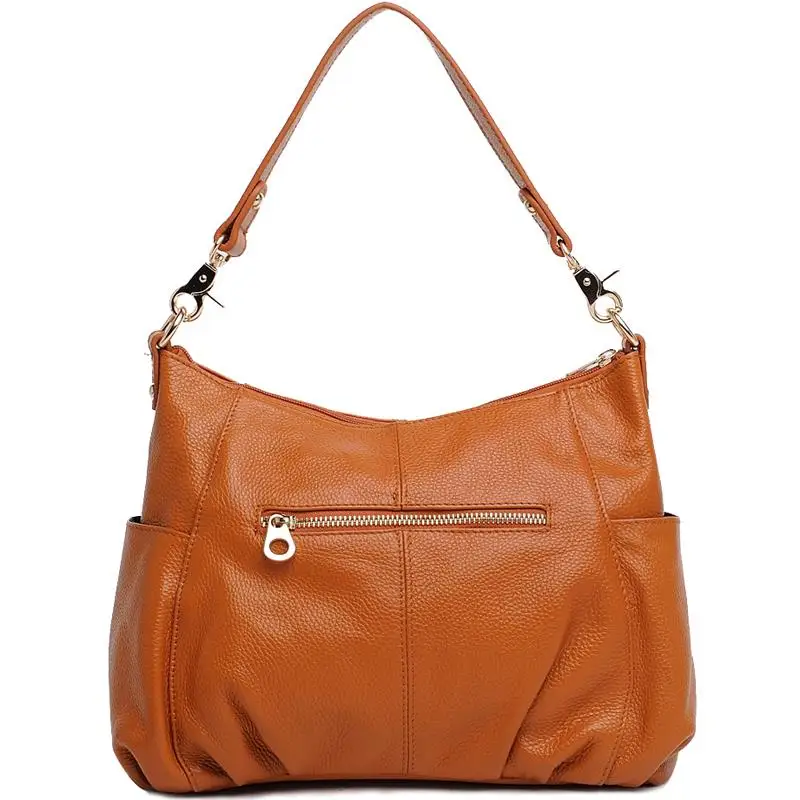 Горячая Распродажа модная женская большая сумка через плечо из натуральной кожи