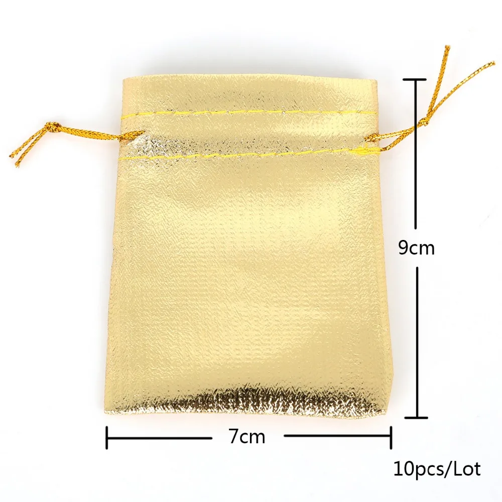 10 шт./пакет чистая цветная сумка из Жемчужной пряжи для ювелирных изделий бусины