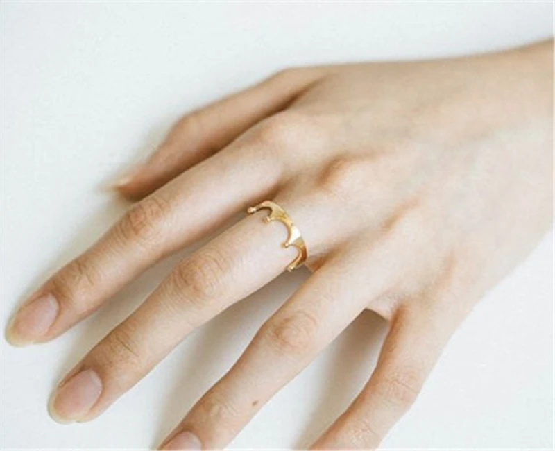 Модное простое кольцо с короной модное принцессы веером растягивающиеся кольца для подружки невесты