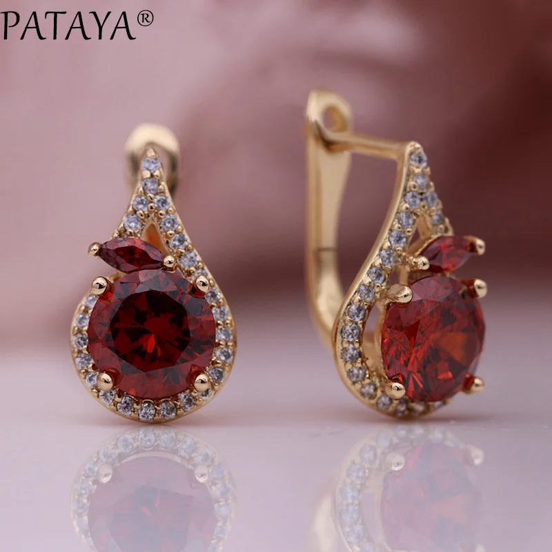 Серьги-подвески PATAYA женские изящные висячие украшения в виде лошадиного глаза из