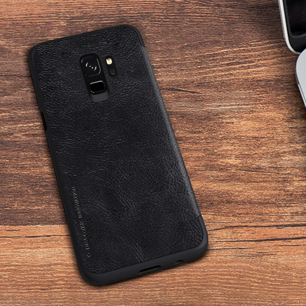 Чехол NILLKIN для samsung galaxy s9 Винтажный чехол Qin откидная крышка искусственная кожа