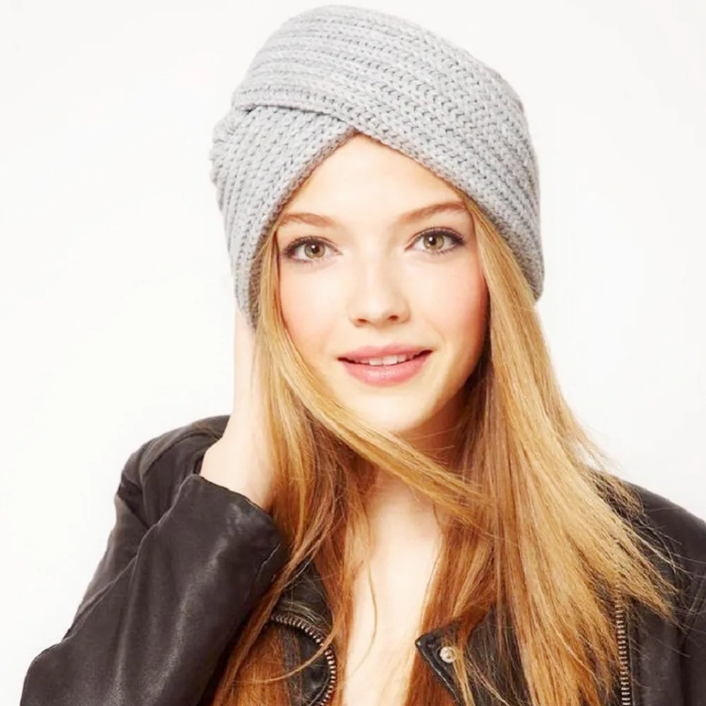 Новая мужская зимняя шапка женская Мягкая вязаная тюрбан Skullies скринсейвер