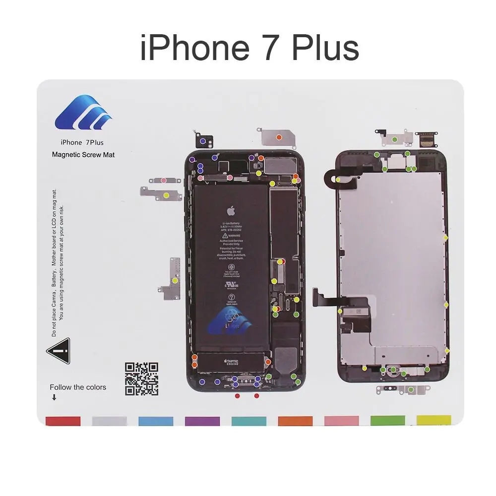 Магнитный винтовой коврик 10 шт. для iPhone 4 4S 5 5S 6 Plus s 6s 7 профессиональный