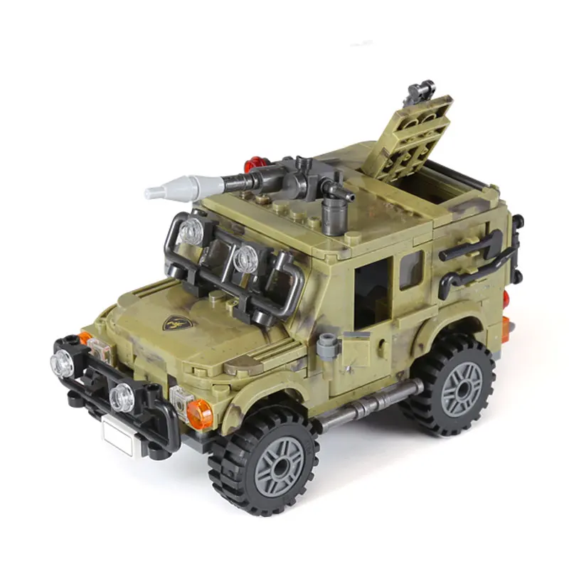 XB06012 Jeep Car Model Military Series Set Building Blocks Bricks Technic Toys Kids Christmas Gift | Игрушки и хобби
